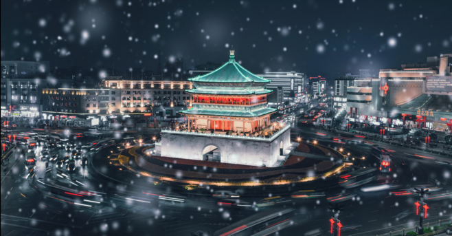 雪落古城美如畫 雪落古城美如畫