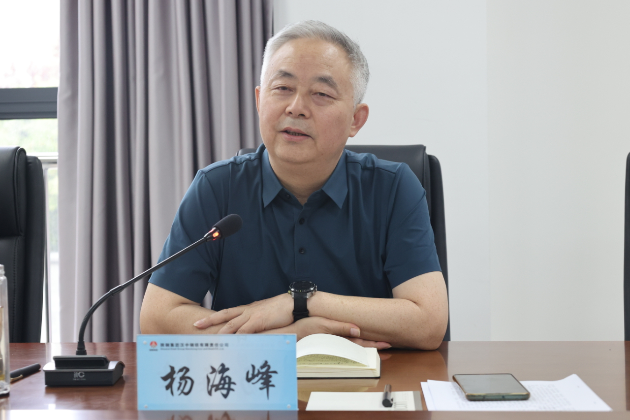 楊海峰到漢鋼公司調(diào)研指導工作 楊海峰到漢鋼公司調(diào)研指導工作