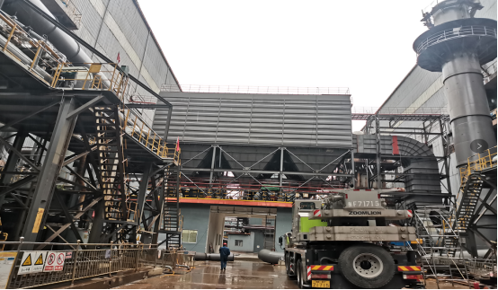 燒結廠新建燒結環冷區域布袋除塵器項目聯動試車成功