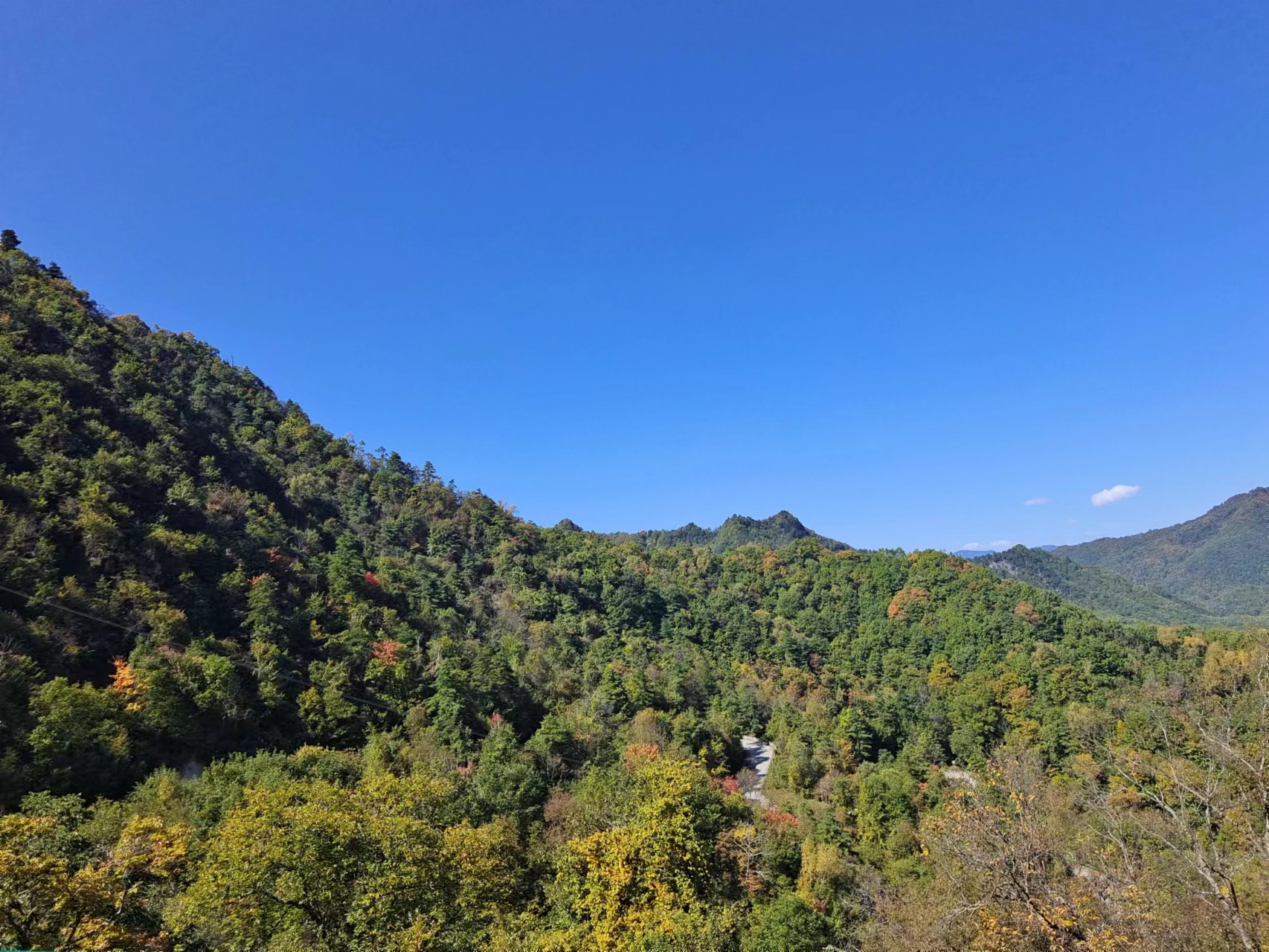 留壩大山里的深秋