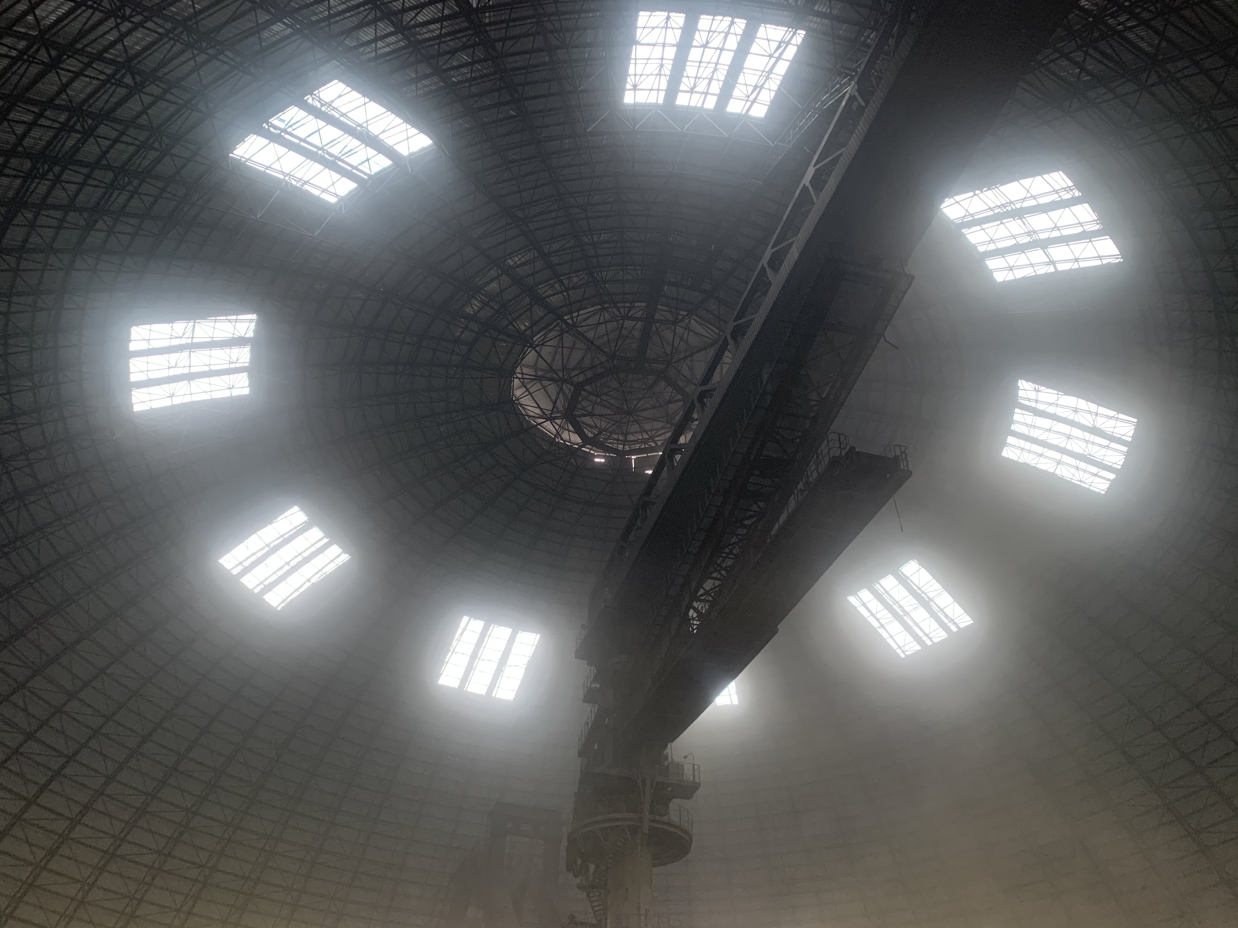 漢鋼公司中和料場焦炭大棚穹頂更換工程圓滿完成 漢鋼公司中和料場焦炭大棚穹頂更換工程圓滿完成