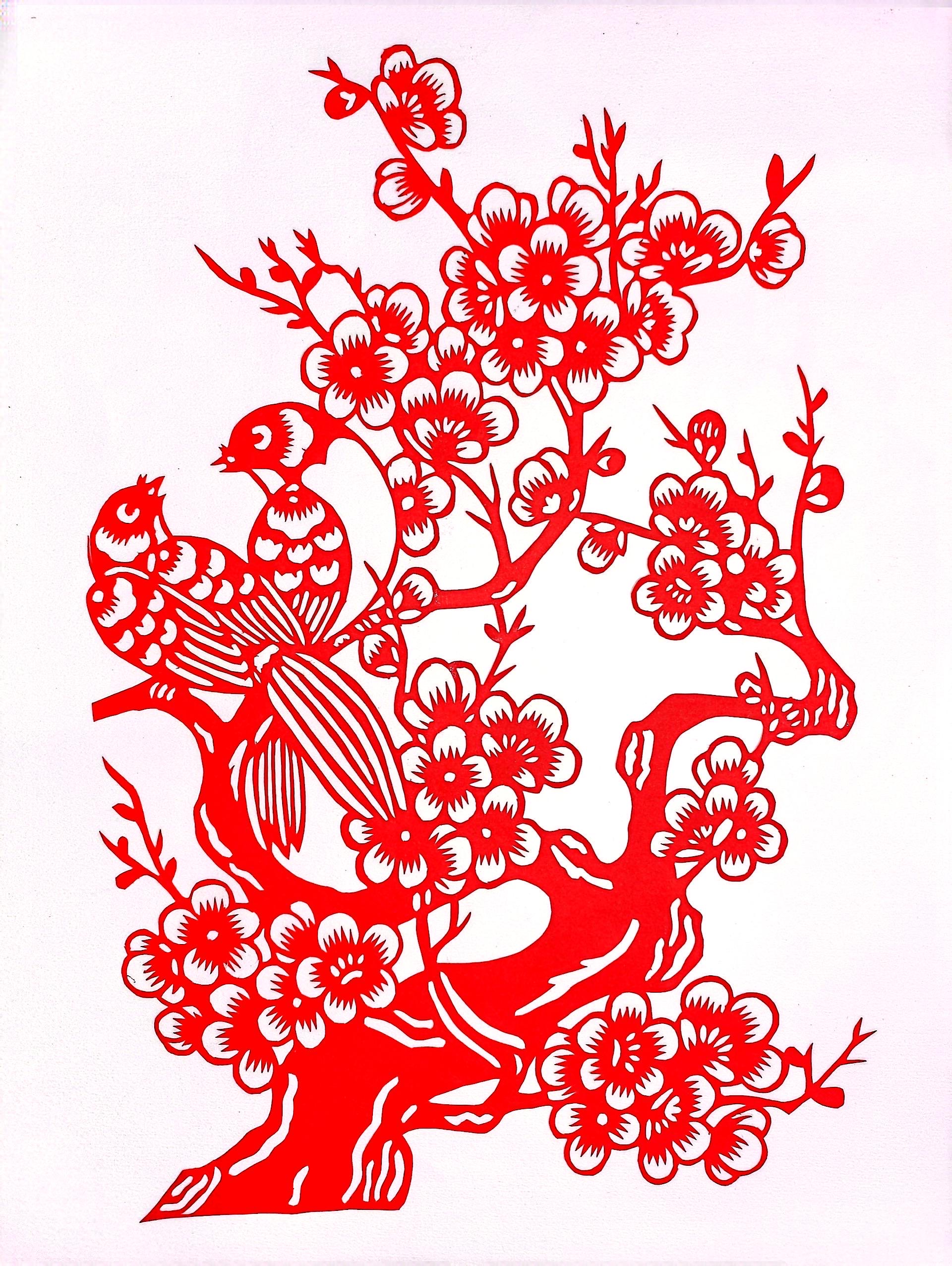 鏤紙四君子,廉韻入畫來 鏤紙四君子,廉韻入畫來