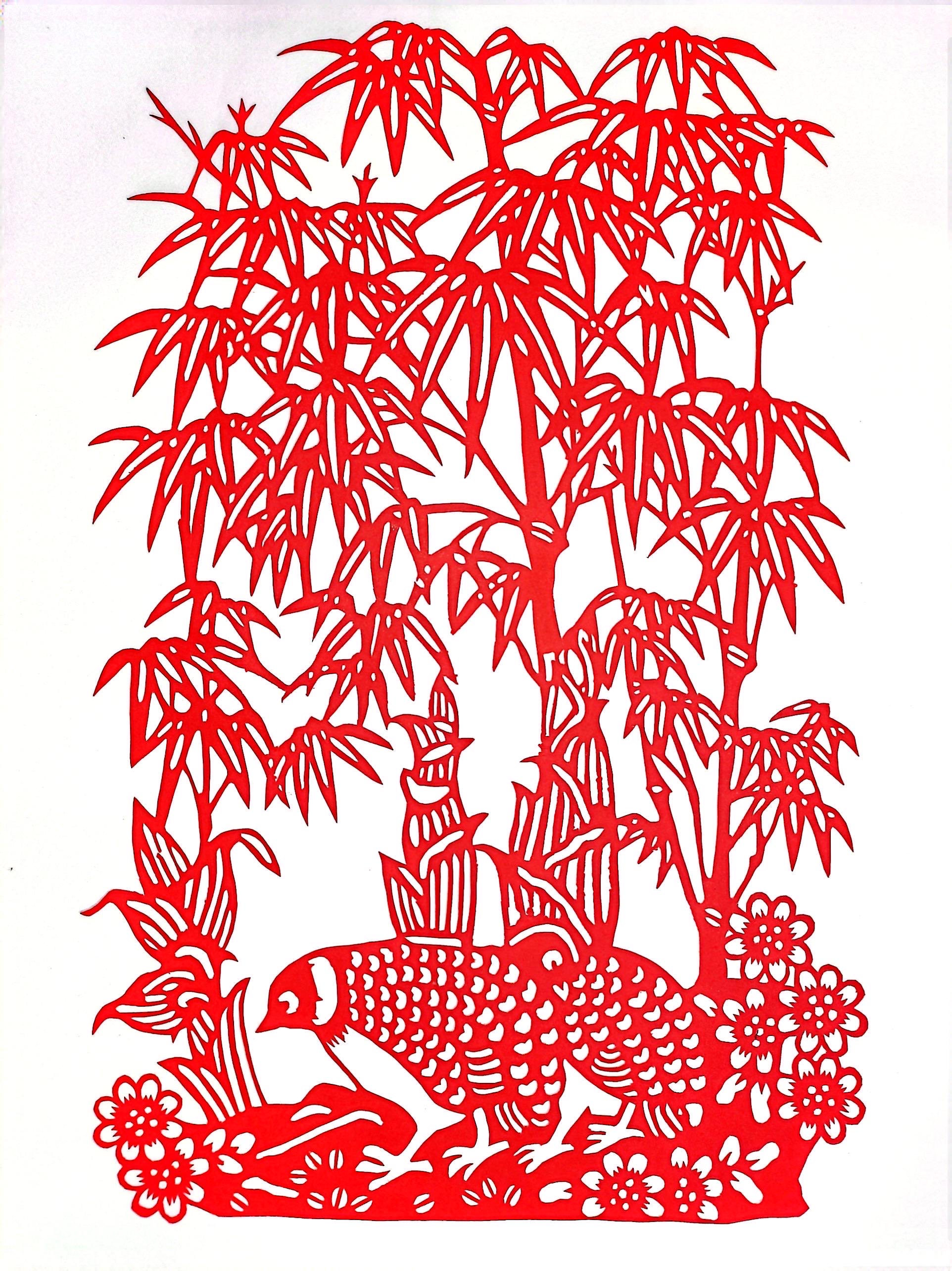 鏤紙四君子,廉韻入畫來 鏤紙四君子,廉韻入畫來