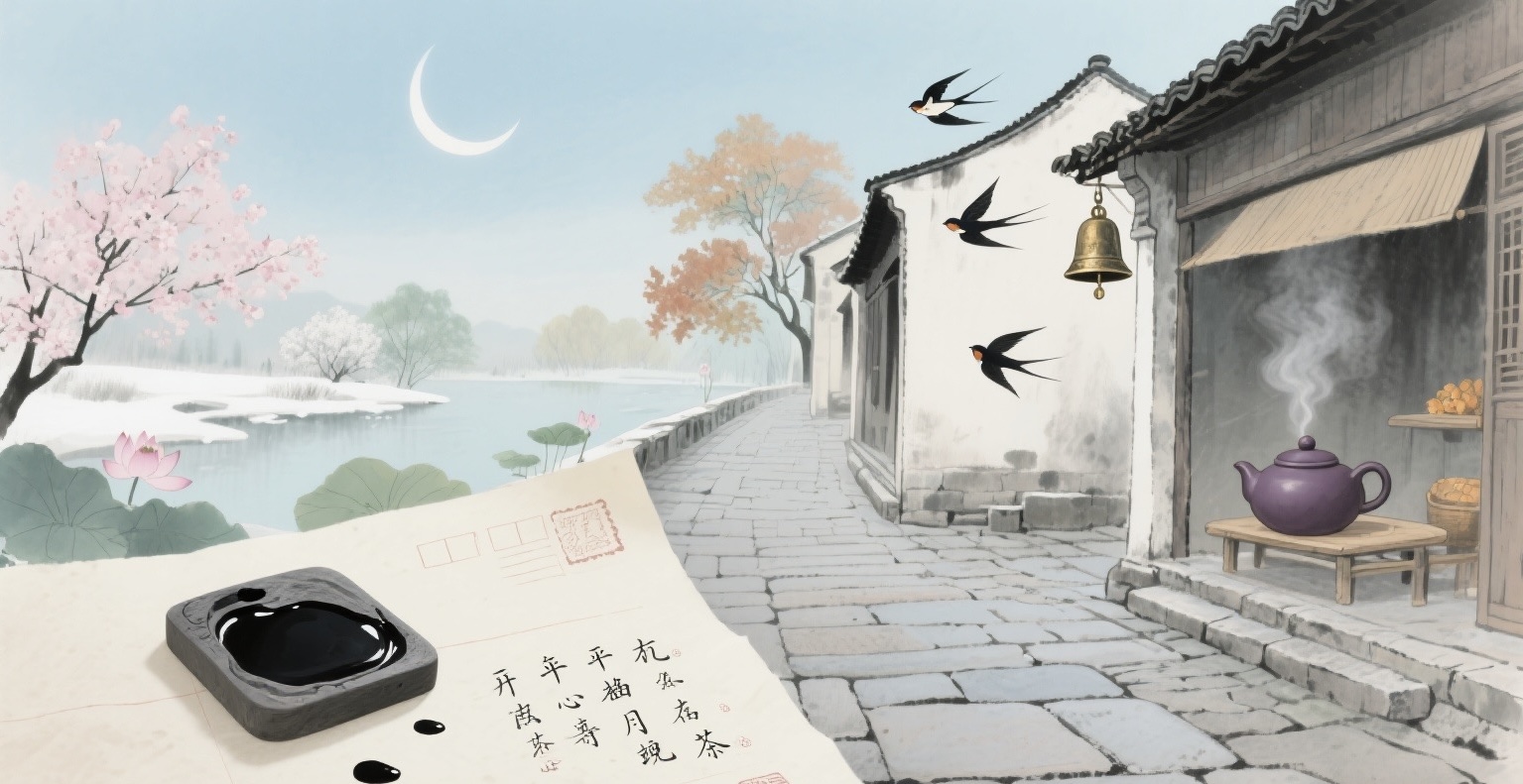 時光箋上的詩意長卷 時光箋上的詩意長卷